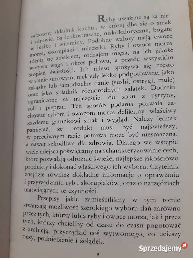 Ryby i owoce morza Encyklopedia sztuki Rok wydania 1992 Bielsko-Biała