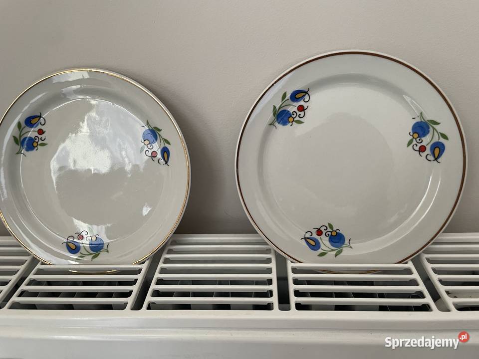Lubiana wzór kaszubski talerzy deserowy PRL Antyki, Sztuka, Kolekcje Pruszcz Gdański