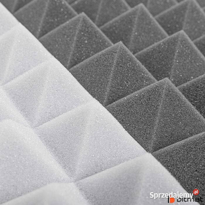 Panele wygłuszające szare jasnoszare mata Łąki