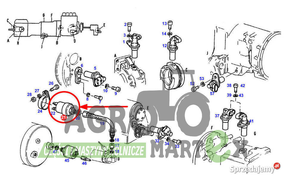 H312970020020 czujnik ciśnienia oleju AGCO FENDT Wichrów