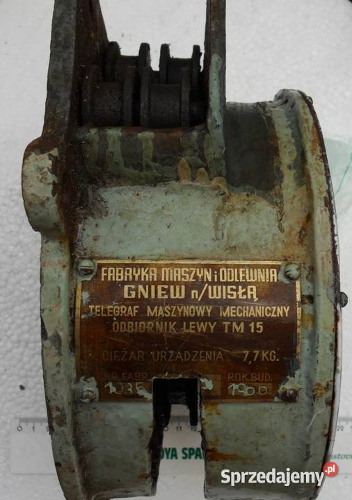 Oryginalny morski telegraf maszynowy Pozostałe pomorskie Gdynia
