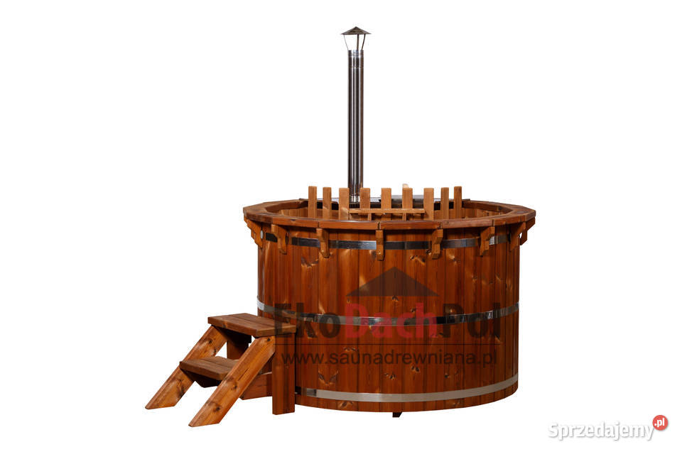 Thermo Gorąca Beczka Kąpielowa DeLux 180 z Architektura ogrodowa