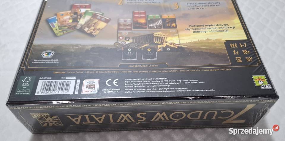 Gra planszowa 7 cudów świata Antoine Bauza Repos Czeladź