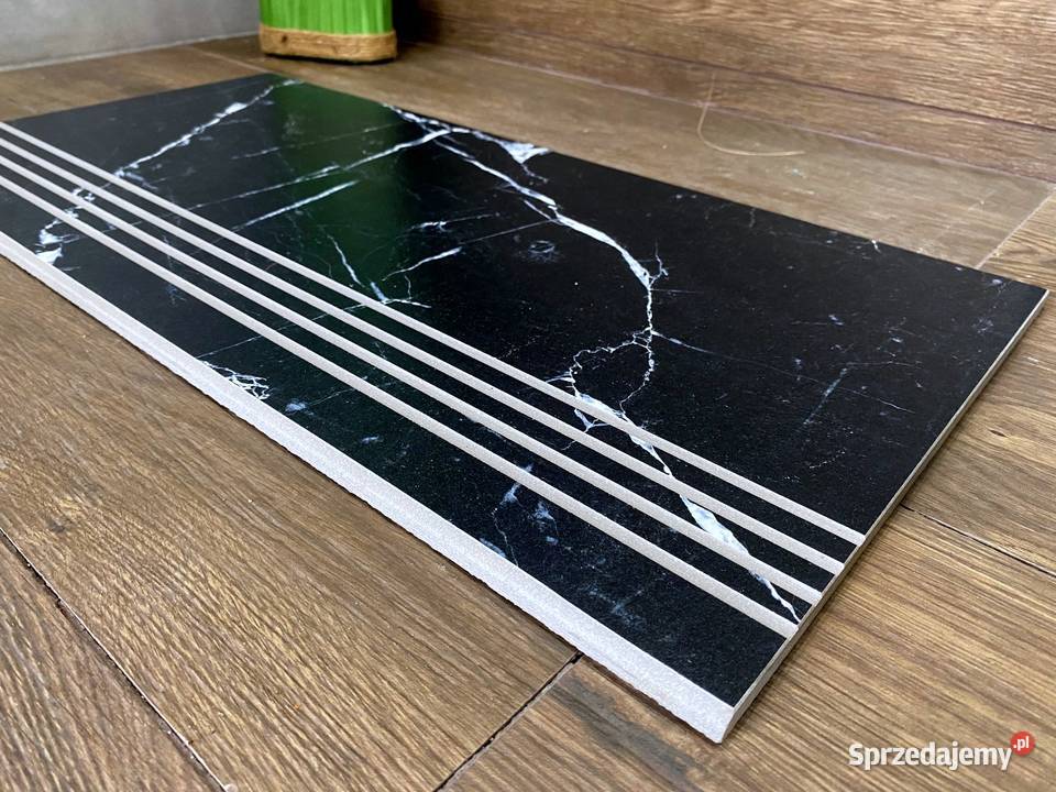 Czarne płytki schodowe 30x60 ANTYPOŚLIZGOWE Płytki podłogowe Łask sprzedam