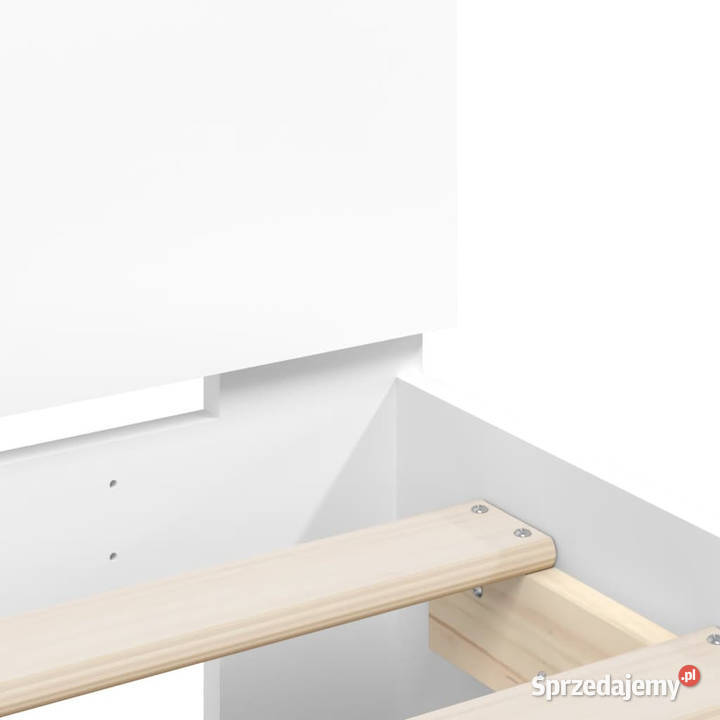 Rama łóżka z wezgłowiem i LED biała 160x200 Warszawa sprzedam