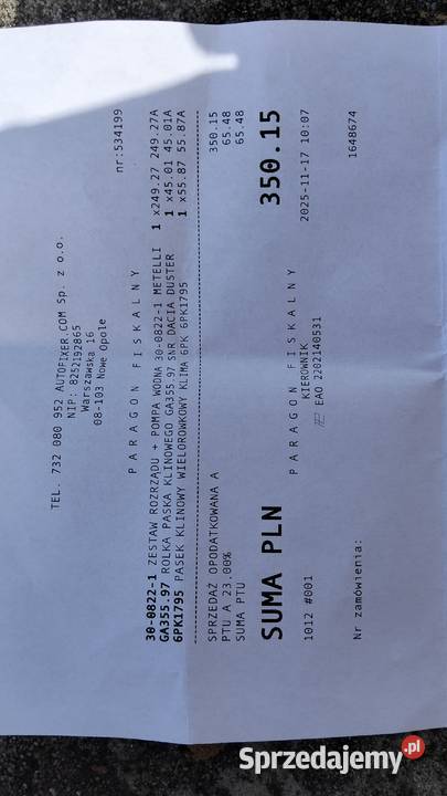 Nowy rozrząd Trafił laguna 2 Tarło-Kolonia