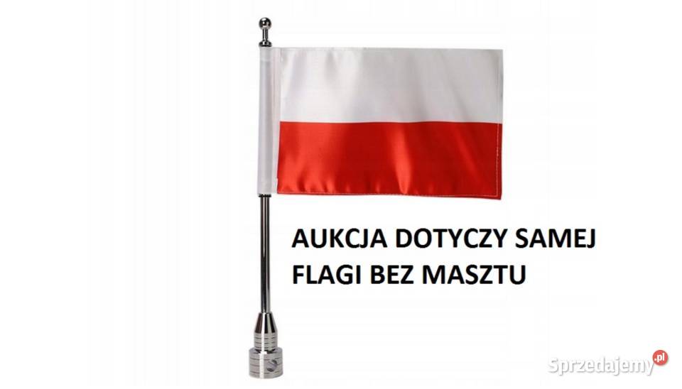 Flaga motocyklowa Polska do masztu Sosnowiec