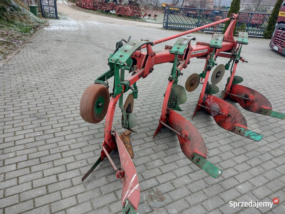 Pług 4skibowy zagonowy kverneland zabezpieczenia Sośno