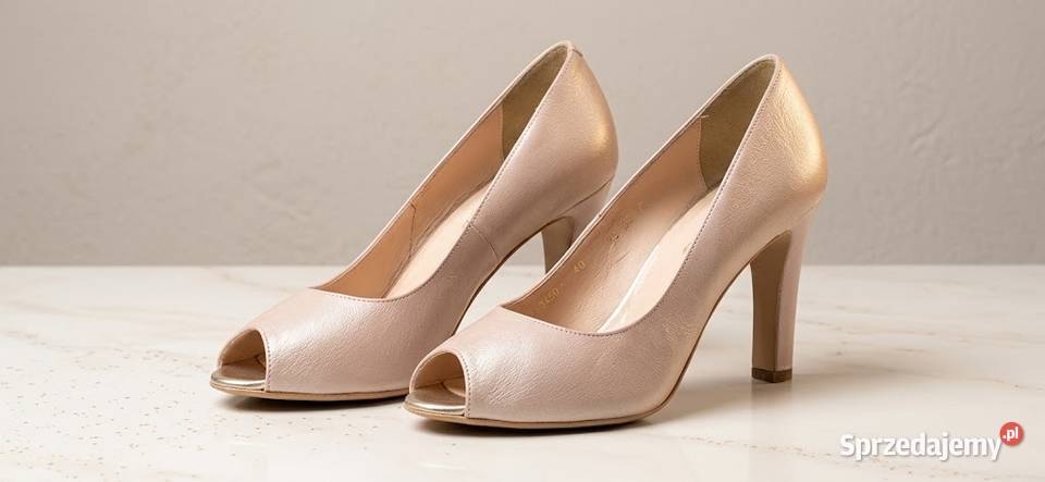 Buty na obcasie pudrowy róż r40 Kraśnik