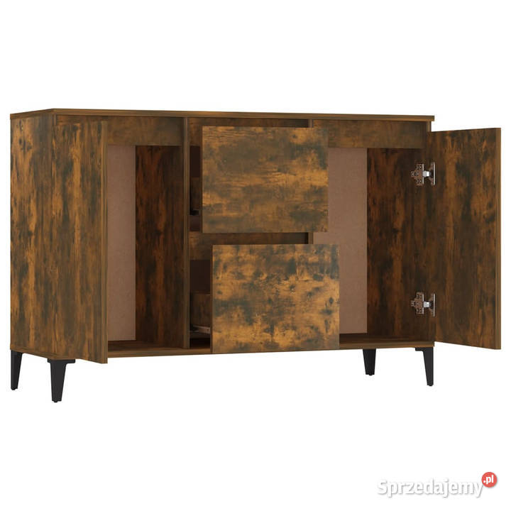 Szafka przydymiony dąb 104x35x70 WM815165 mazowieckie Warszawa