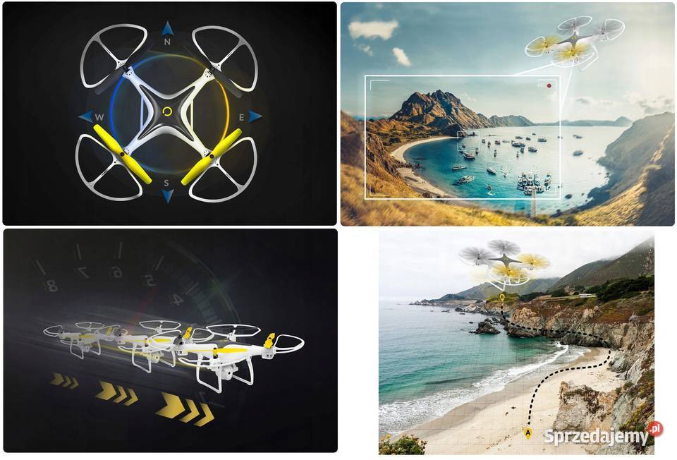 Dron OVERMAX X Bee Drone 33 WiFi Kamera FPV Plastik  Zdalnie sterowane podlaskie