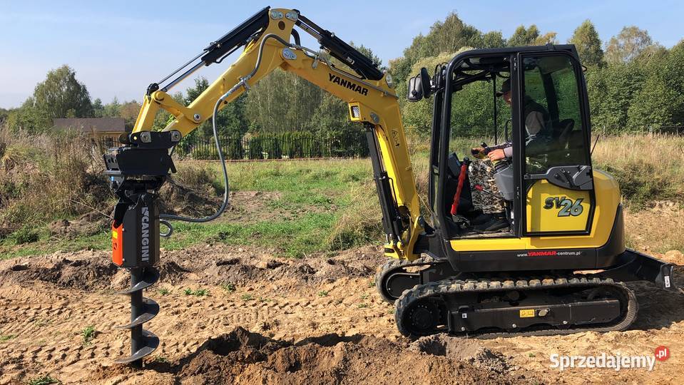 Nowa minikoparka YANMAR SV26 najnowszy model Łódź sprzedam