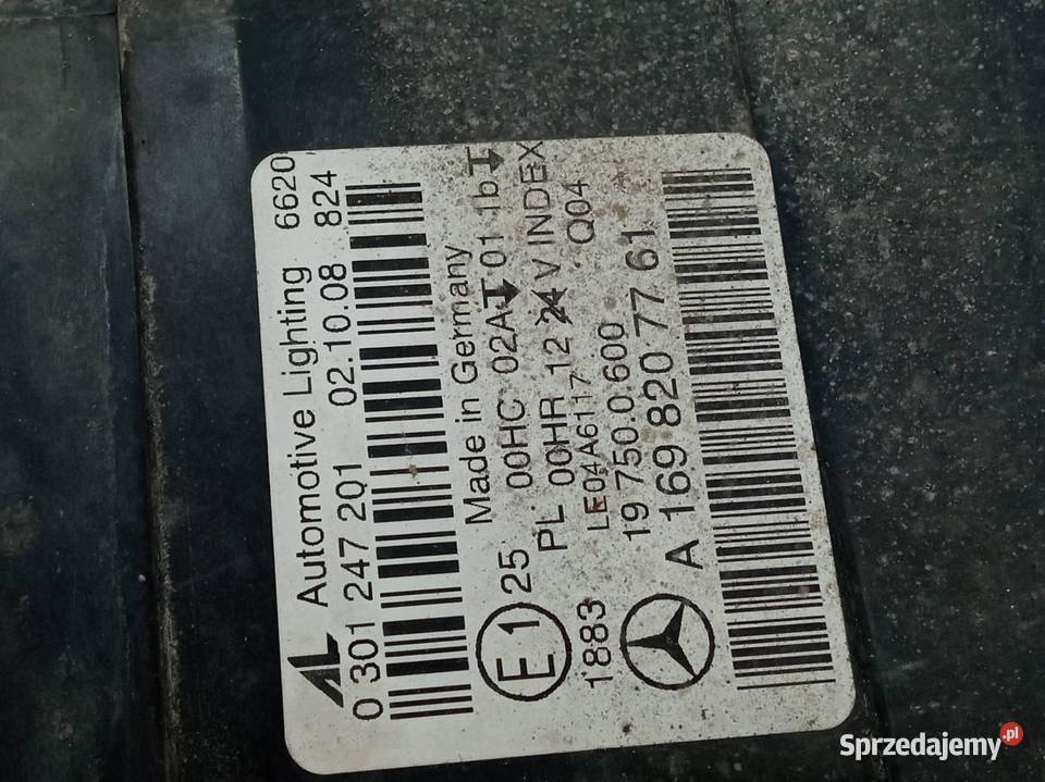 LAMPA PRZÓD LEWA EUROPA A1698207761 MercedesBenz świętokrzyskie