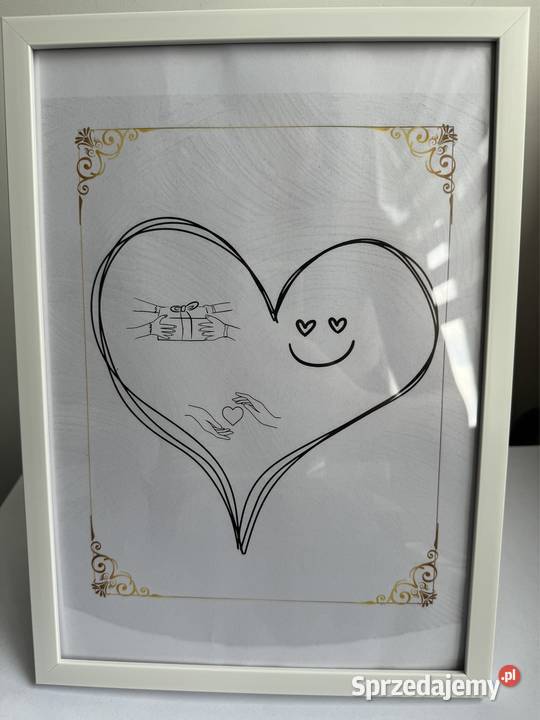 Unikatowe ponadczasowe dzieło w ramce Warszawa