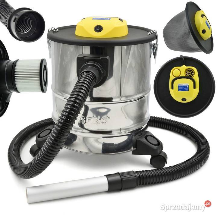 Odkurzacz do popiołu 20L na kółkach GEKO