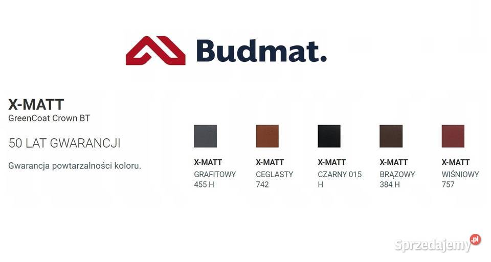 BUDMAT blachodachówka modułowa VENECJA XMATT podlaskie Hajnówka