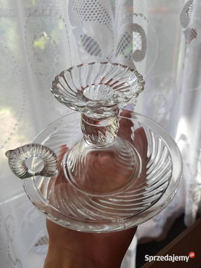 Kaganek Spirelli Ząbkowice szkło PRL Dąbrowa Górnicza