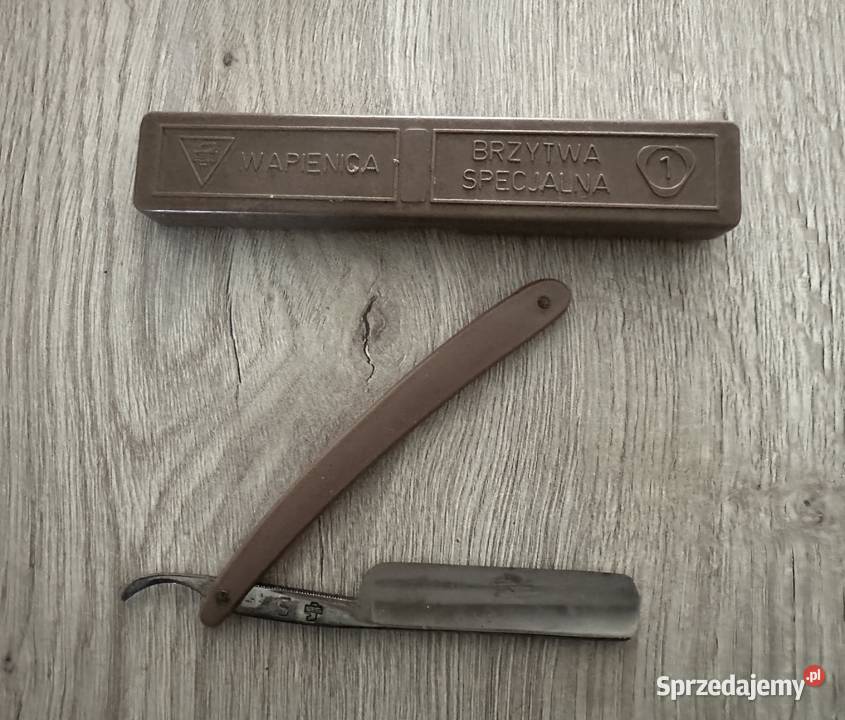 Stara zabytkowa brzytwa do golenia Wapienica