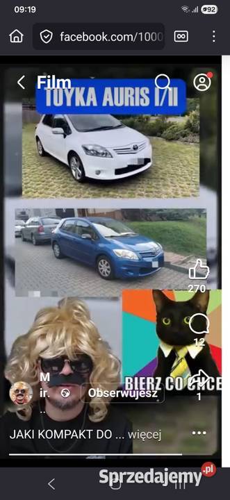 Toyota Auris 1 Właściciel ASO 100 bezwypadkowa Samochody osobowe śląskie Katowice