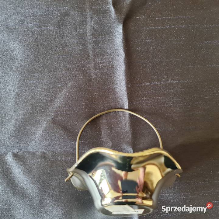 Mały koszyczek dekoracyjny metal Pozostałe mazowieckie Warszawa