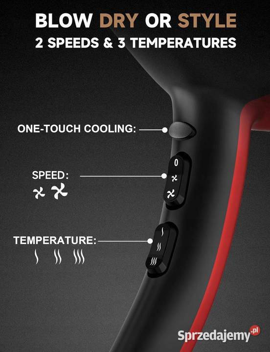 Suszarka do włosów GRT PRO ionic8900 mazowieckie Myszyniec sprzedam