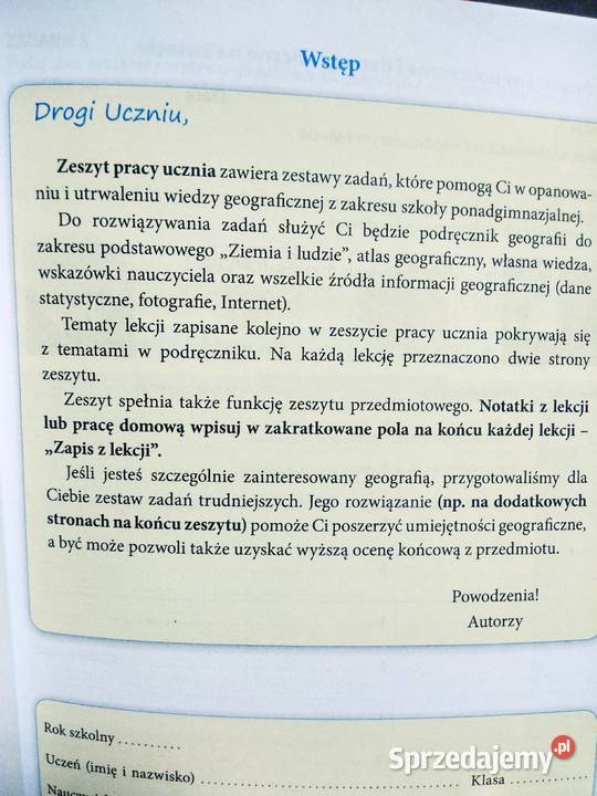 Ziemia i ludzie sop ćwiczenia antykwariat mazowieckie Warszawa