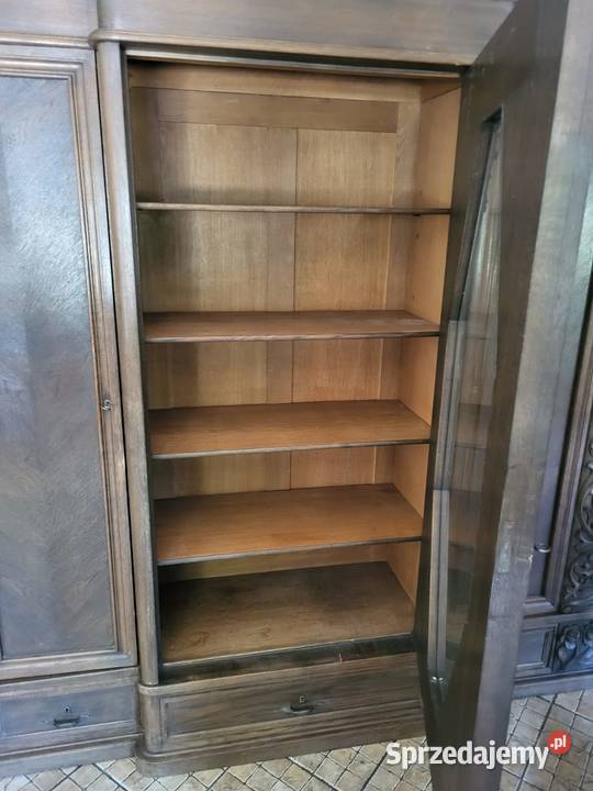 Piękny zestaw gabinetowy antyczny biblioteka Meble Rybnik