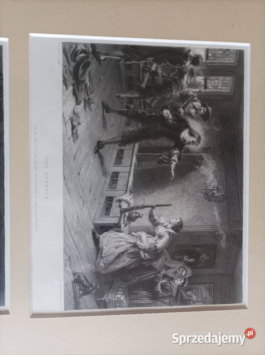 Staloryt w oprawie XIX wiek rama 565 x 47 Węgorzewo
