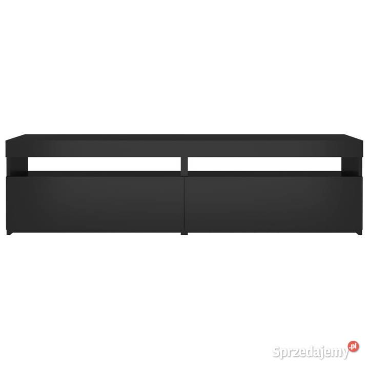 Szafki pod TV z oświetleniem LED 2 czarne mazowieckie Warszawa