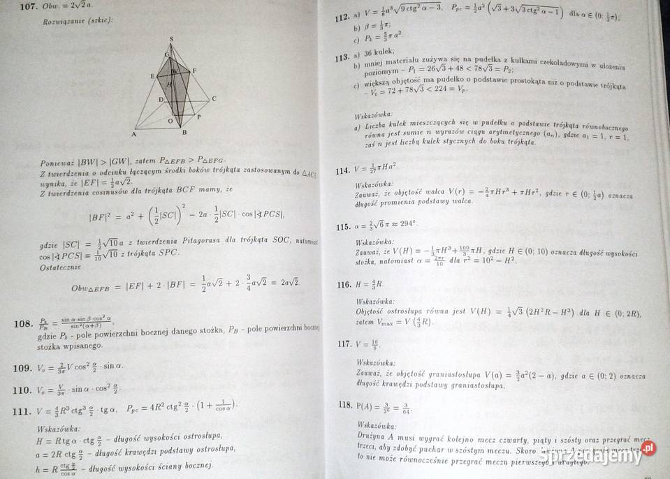 Matematyka Zbiór zadań i zagad maturalnych W lubelskie Chełm sprzedam