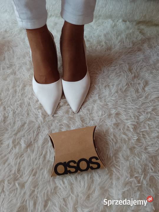 40 ASOS Design Kremowe czółenka z odkrytą piętą małopolskie Kraków sprzedam