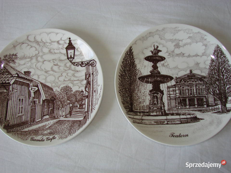 Gustavsberg talerz kolekcjonerski Pruszcz Gdański