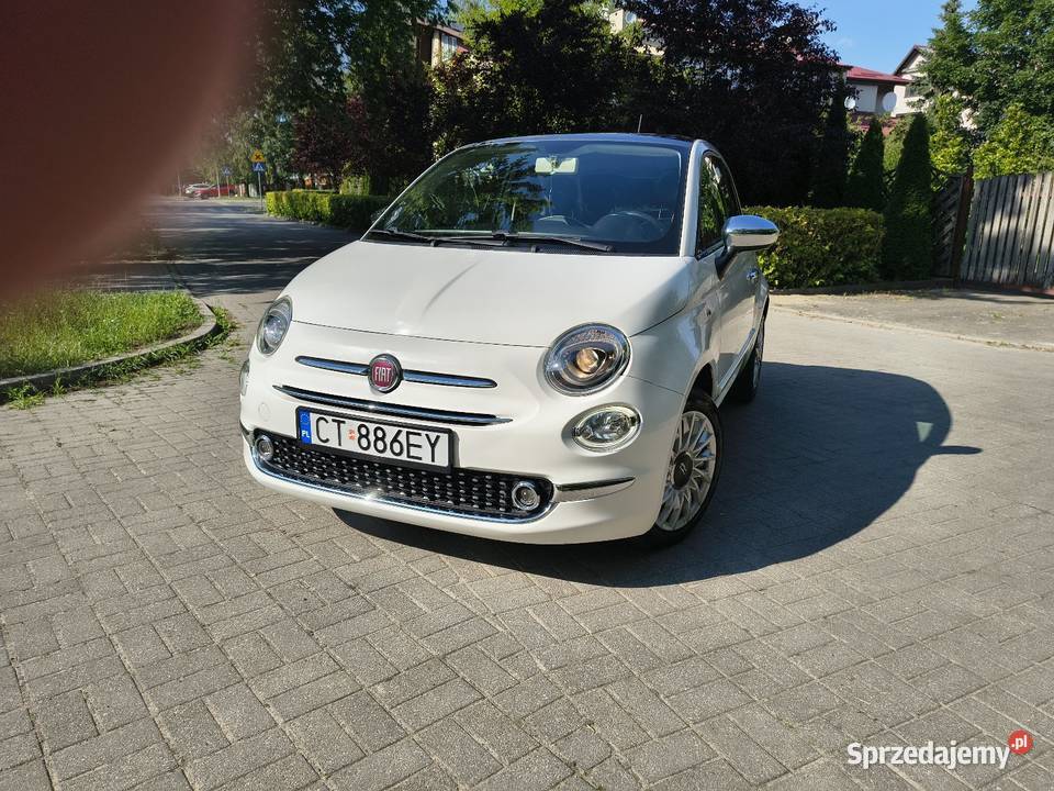 Fiat 500 bezwypadkowy wersja Lounge stan Samochody osobowe Toruń