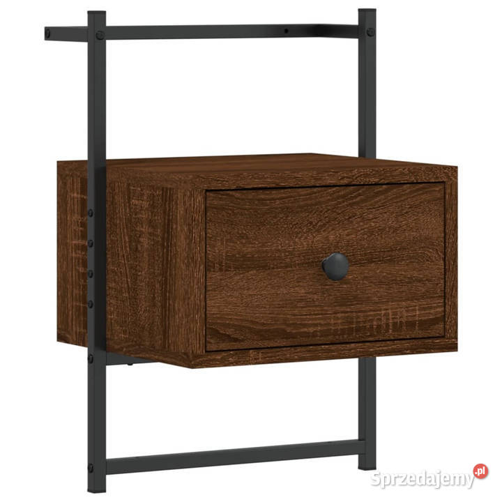 Szafki nocne wiszące 2 brązowy dąb 35x30x51 mazowieckie Warszawa