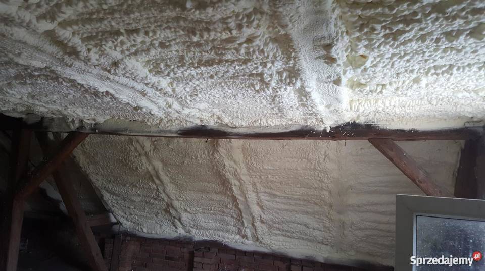 Ocieplanie poddaszy Ocieplenia poddaszy pianką lubuskie Gubin usługi budowlane