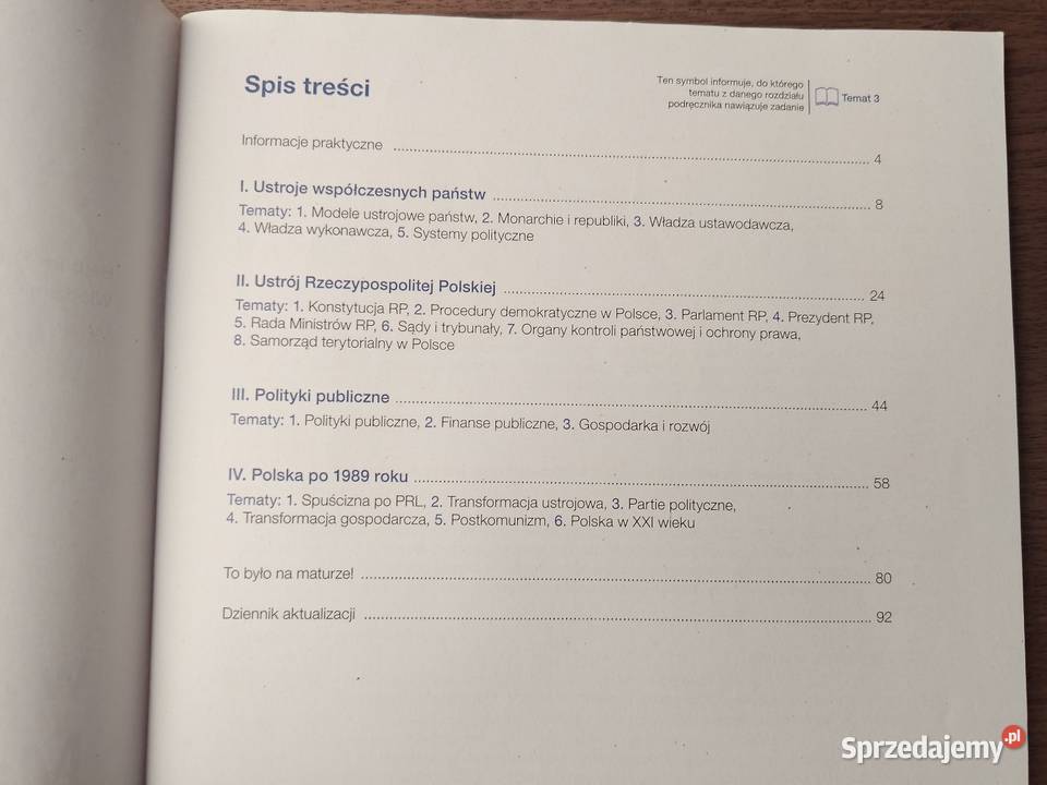 Maturalne karty pracy W centrum 3 WOS tradycyjny podręcznik Sławków
