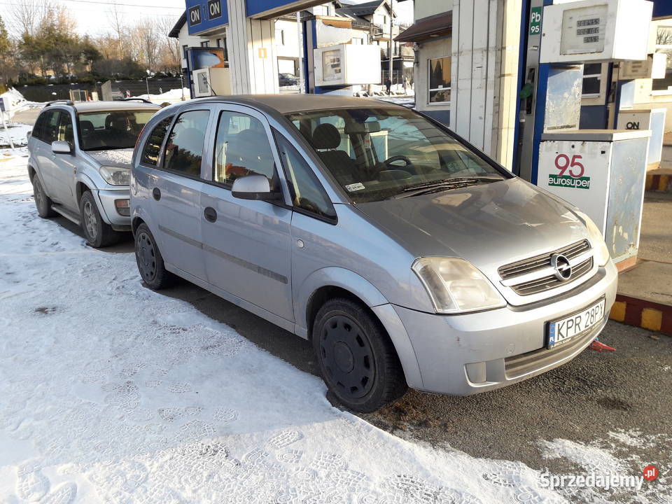 Opel Meriva A 2003 16 benzynaLPG HAK i dwa Rok produkcji 2003 małopolskie Proszowice