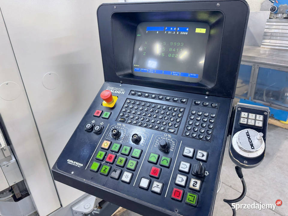 Frezarka CNC DECKEL FP3NC Dialog 11 FILM z pracy lubuskie Zabór sprzedam