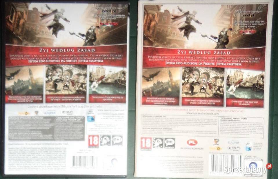Assassins creed 2 II PC DVD 2010 płyta nowa Rzeszów