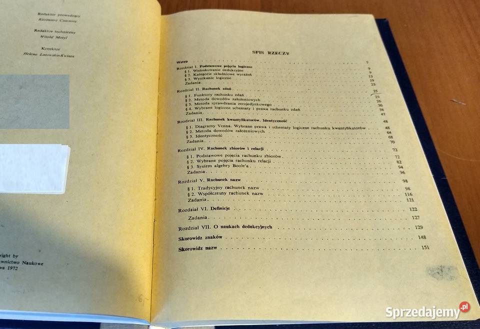 Elementy logiki formalnej Ludwik Borkowski pomorskie Gdańsk sprzedam