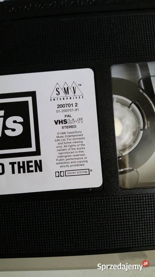 OASIS THERE AND THEN 1996 VHS VHS Filmy Puławy