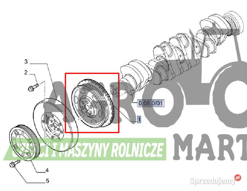 5802063391 504035186 2853176 KOŁO PASOWE WAŁU Wichrów