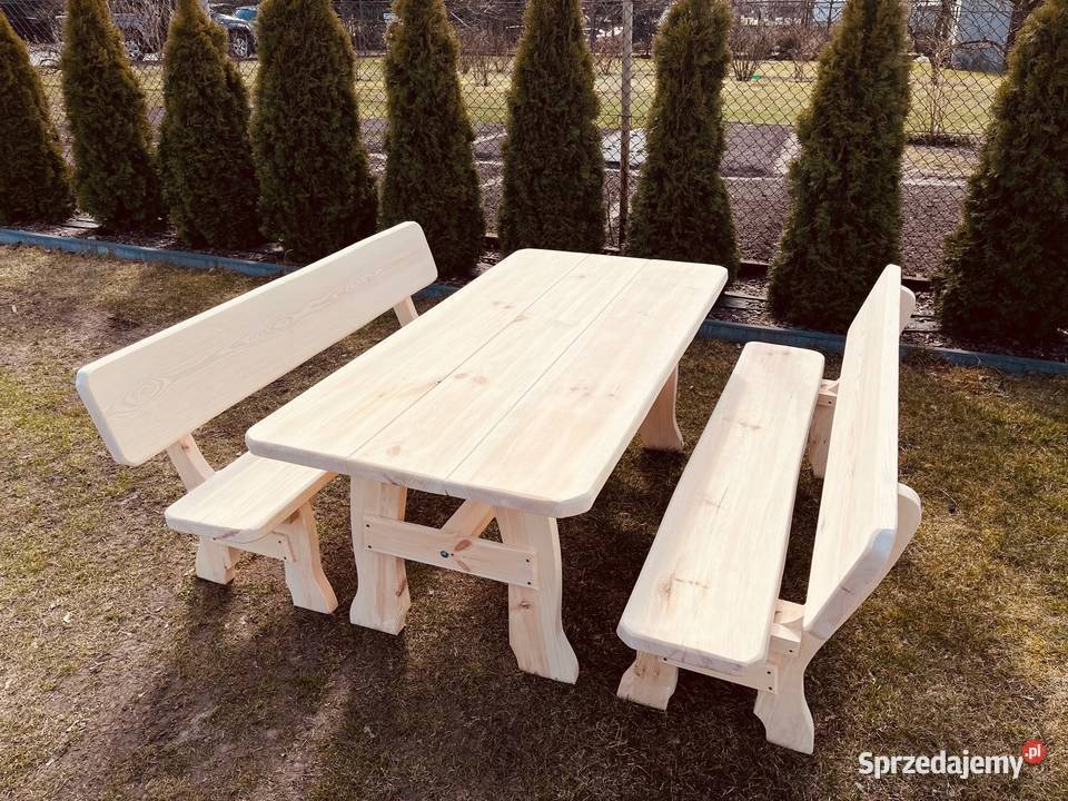 MEBLE OGRODOWE TARASOWE DREWNIANE KOMPLET MEBLI