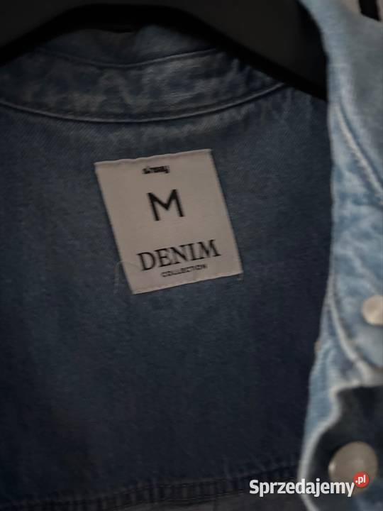 Sinsay r M dżinsowa koszula z ozdobną kieszenią 3/4 Sieroszewice