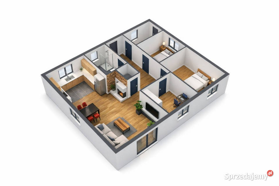 Dom wolnostojący 1048m2 Kombornia Sośnina 2 piętra podkarpackie sprzedam