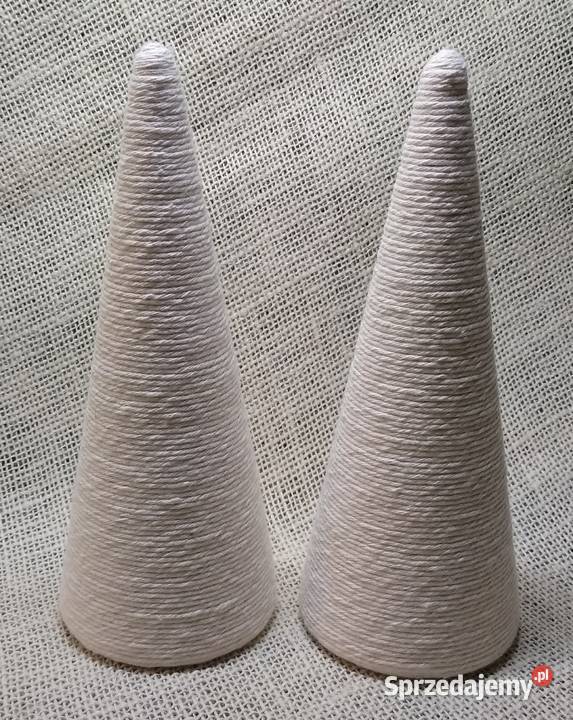 Stożek Styropianowy Baza Choinka Ozdoba Sznurek Gdańsk