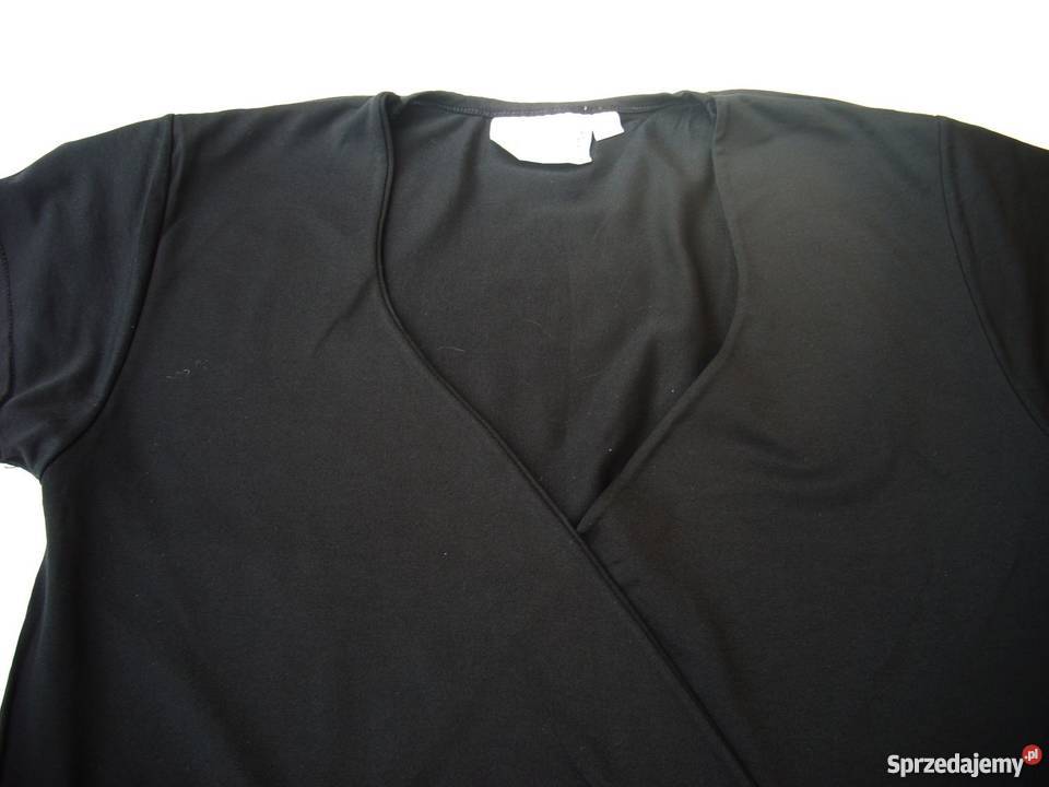 Hennes HM Czarna Bluzka Kopertowa 38 40 H&M Nowy Sącz