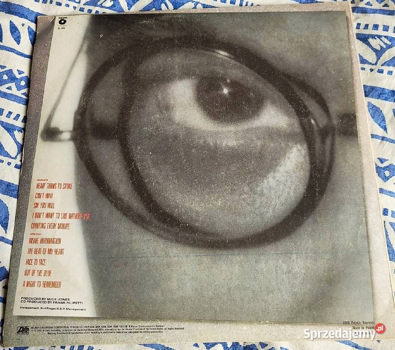 Foreigner Inside Information płyta winylowa 1987