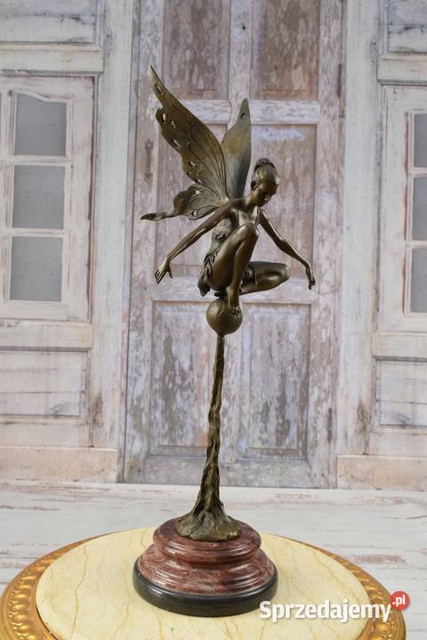 Elf ze Skrzydłami w Stylu Art Deco Figura Rzeźba Kraków