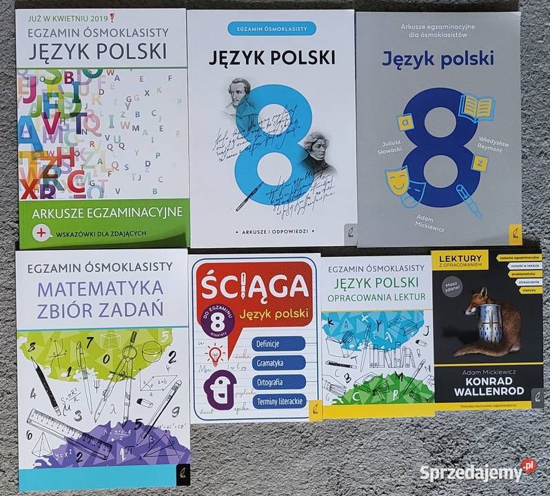 Egzamin ósmoklasisty Język polski Matematyka Rok wydania 2021 mazowieckie Ząbki